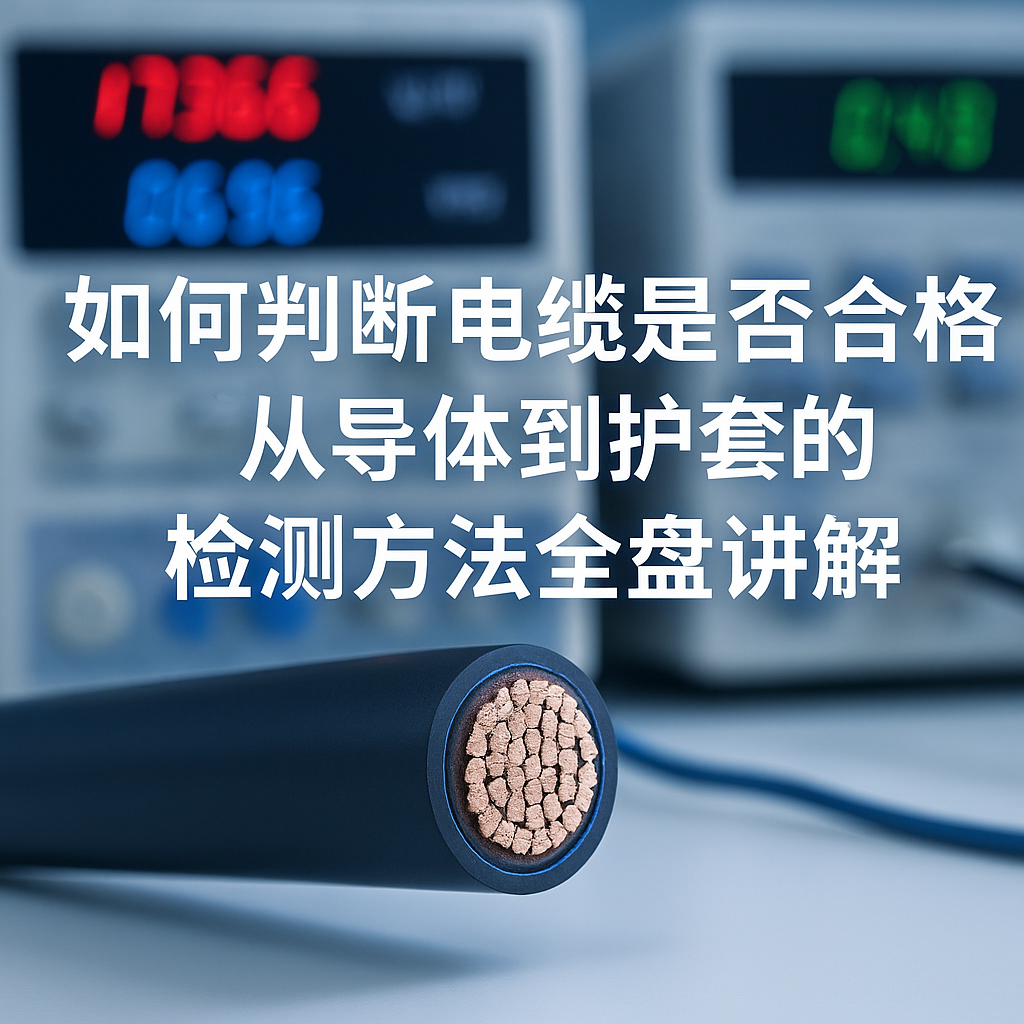怎样判断电缆是否及格？？从导体到护套的检测要领通盘解说