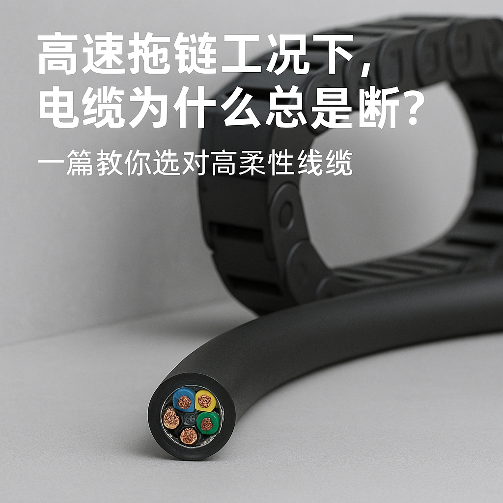 高速拖链工况下，，，电缆为什么总是断？？一篇教你选对高柔性线缆