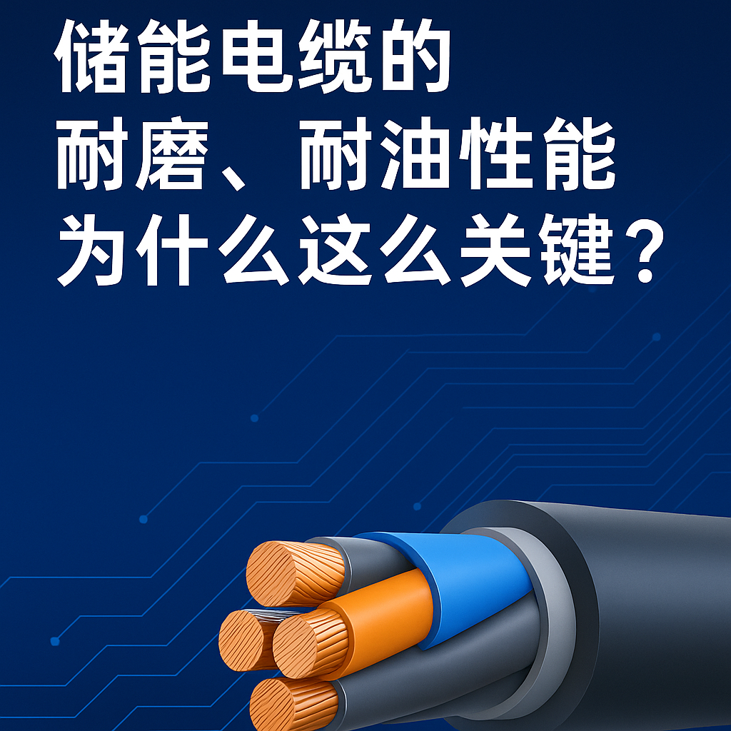 储能电缆的耐磨、、耐油性能为什么这么要害？？？真实工况告诉你谜底