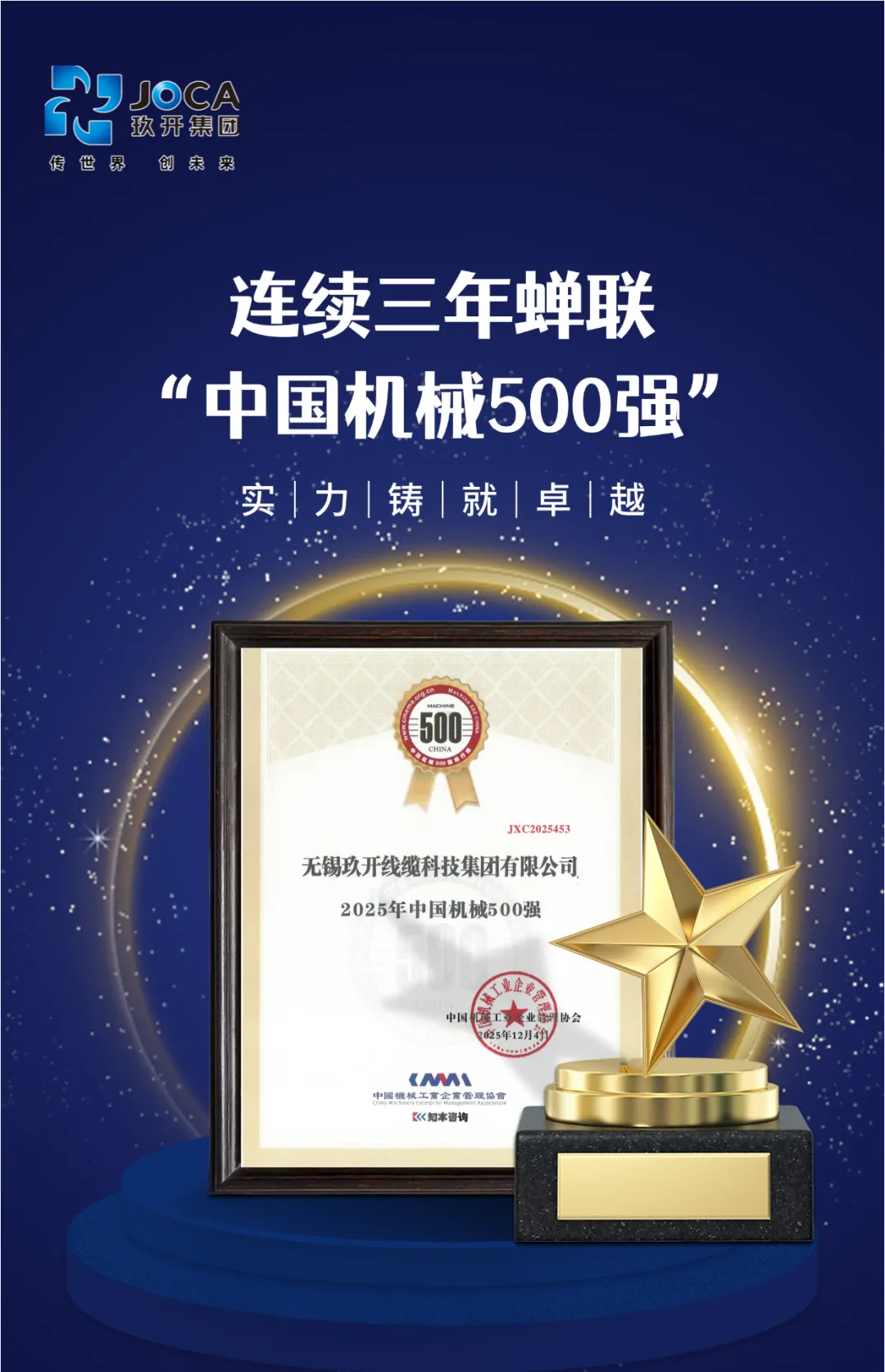 008PG国际集团连续三年荣登“中国机械500强” 综合实力再获权威认可