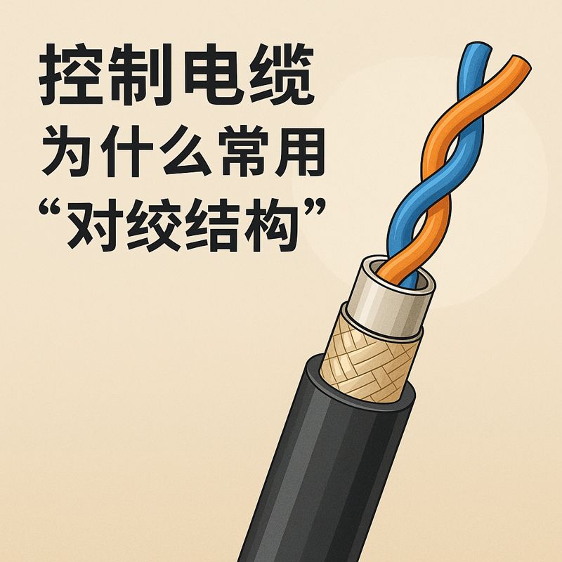 控制电缆为什么常用“对绞结构”？？